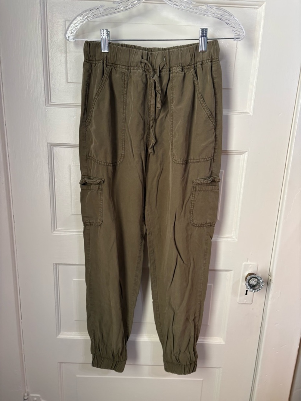 Thread & Supply Olive Green Cargo Joggers
